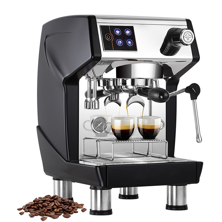 Commercial Semi-Automatic Espresso Machine with Multi-Boiler System for Home & Café Use