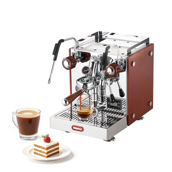 Commercial Single-Group Semi-Automatic Espresso Machine with Stainless Steel Body for Café Use