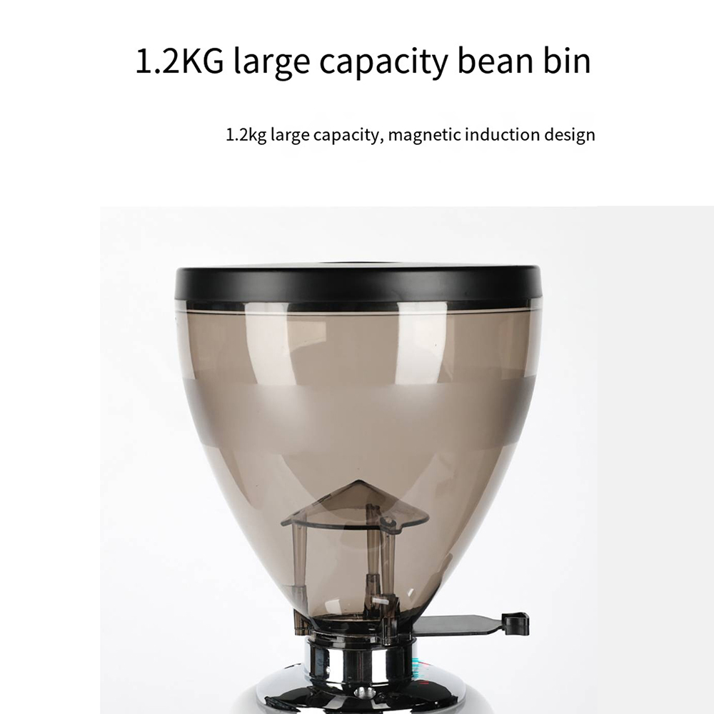 Zilong Professional 74mm Burr Automatic Coffee Grinder with Touch Screen & High-Capacity Hopper