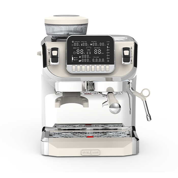 Professional Dual Boiler Bean-to-Cup Espresso Coffee Machine – Semi-Automatic, Programmable Control, Integrated Grinder