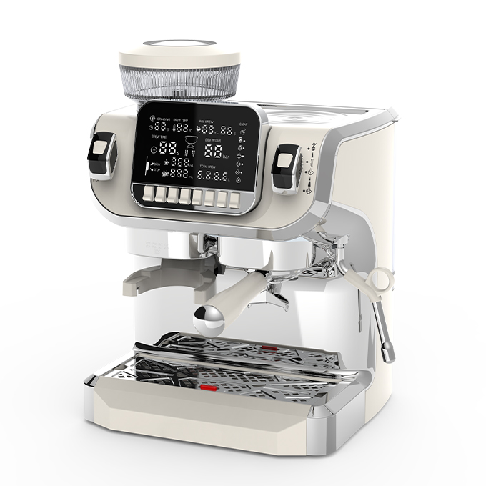 Professional Dual Boiler Bean-to-Cup Espresso Coffee Machine – Semi-Automatic, Programmable Control, Integrated Grinder