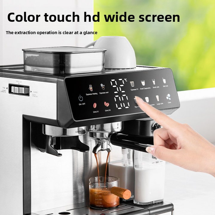 Fully Automatic 20-Bar Touch Screen Espresso Coffee Machine for Home & Commercial Use